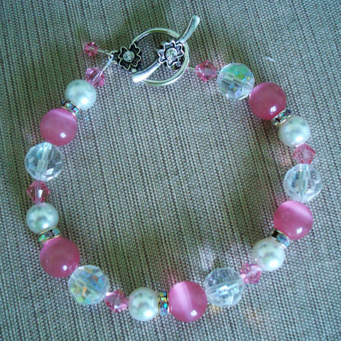 Cat's Eye, Pink Bracelet