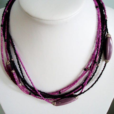 Black/Pink Necklace